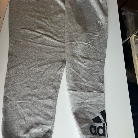 Adidas Kids Light Gray Joggers - Picture 1 of 5